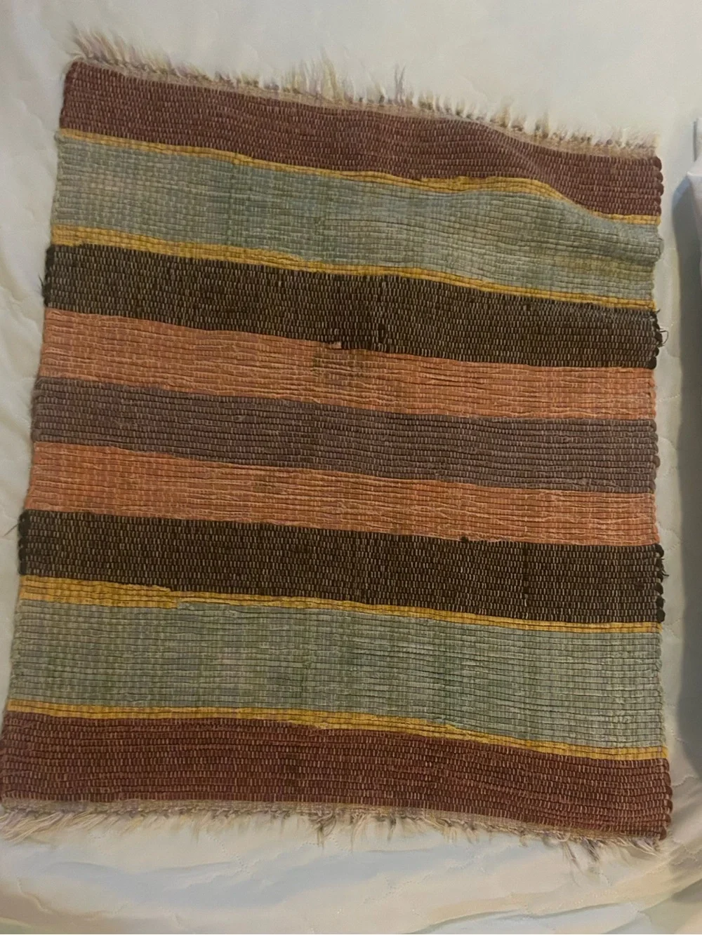 Handwoven Striped Accent Rug - Multi Color